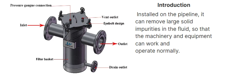 Wide Applicability Strainer Basket Type Filter  From Chinese Factory