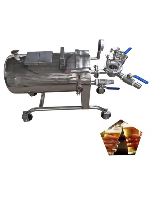 Horizontal Diatomite Filter for Beverage Processing Line